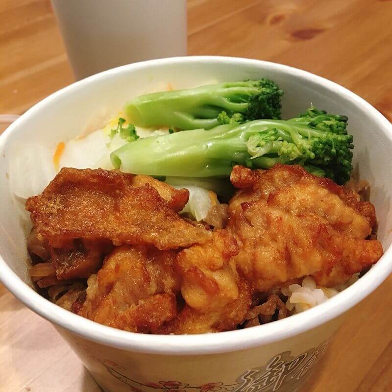 午餐時間-炸雞丼飯